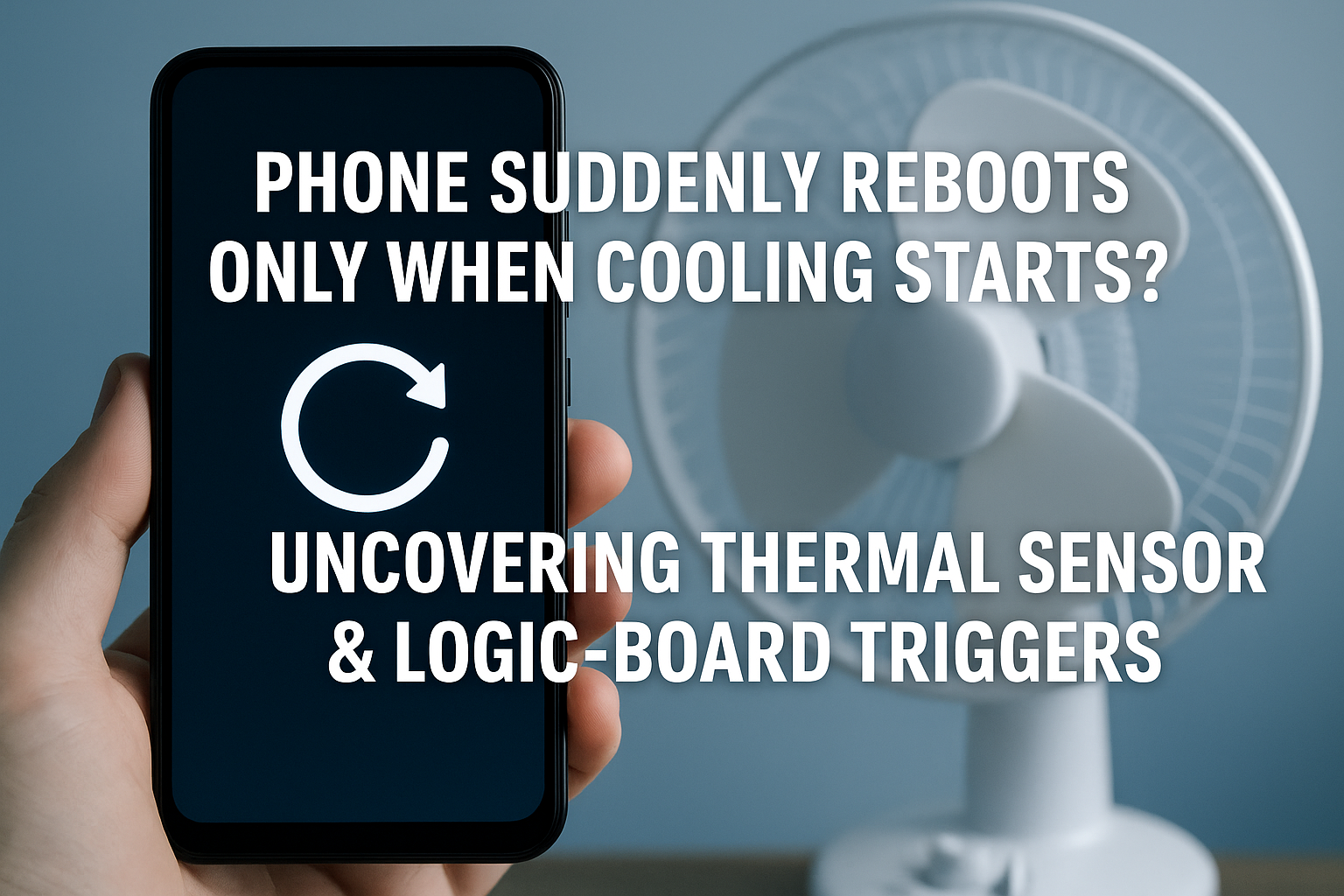 Phone Suddenly Reboots Only When Cooling Starts? Uncovering Thermal Sensor & Logic-Board Triggers
